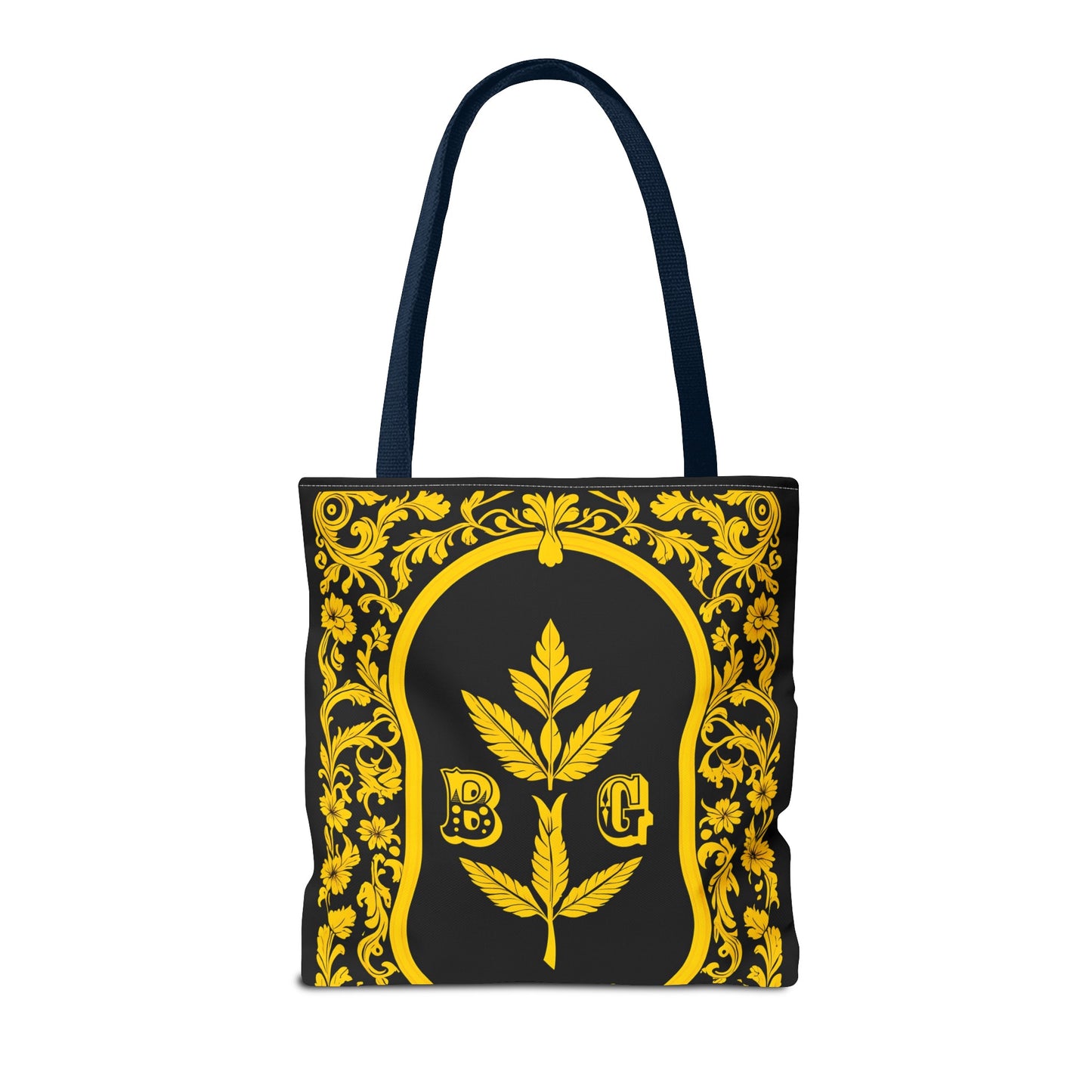 Burning Guitars Necessities Black & Yellow Vintage Tote Bag