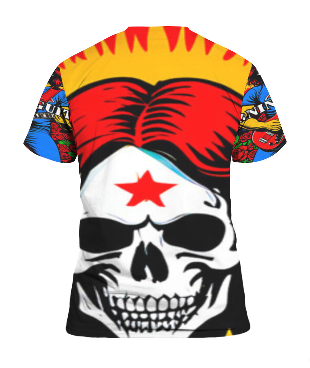 BG Skull Rockstar Unisex T-Shirt by Burning Guitars 