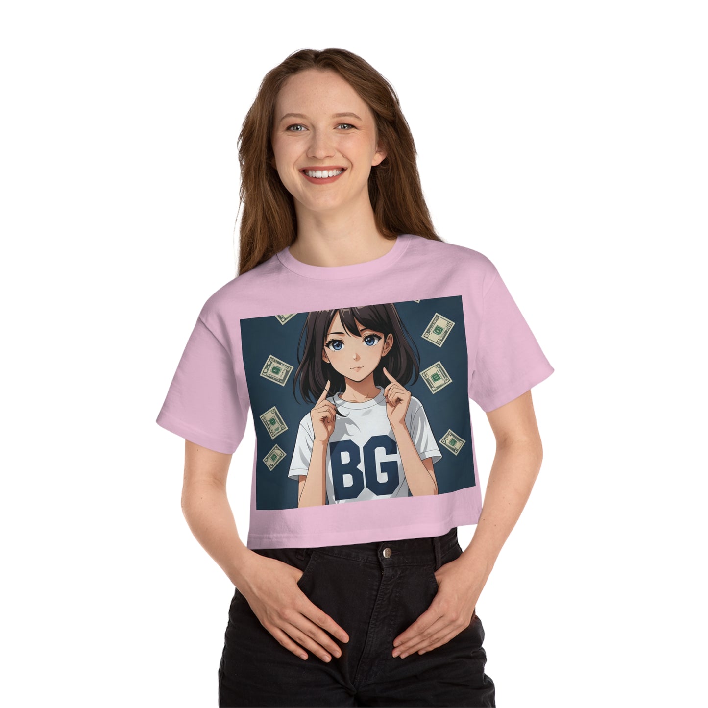 Champion & Burning Guitars Collab Collection Women's Cropped Tee Shirt