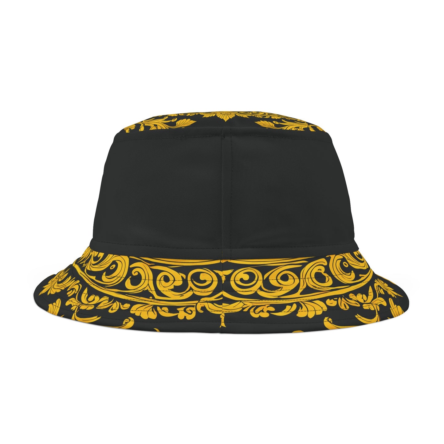 Burning Guitars Necessities Black & Yellow Vintage Bucket Hat