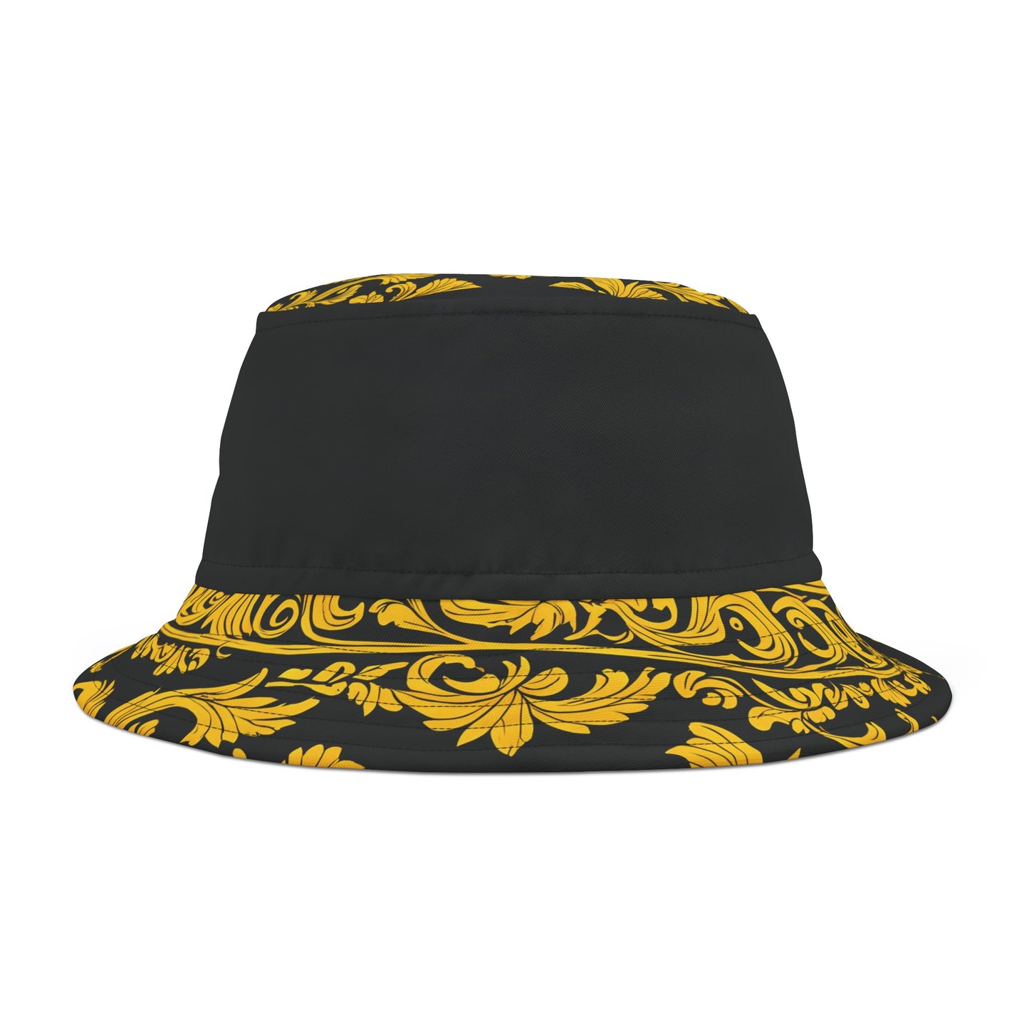 Burning Guitars Necessities Black & Yellow Vintage Bucket Hat
