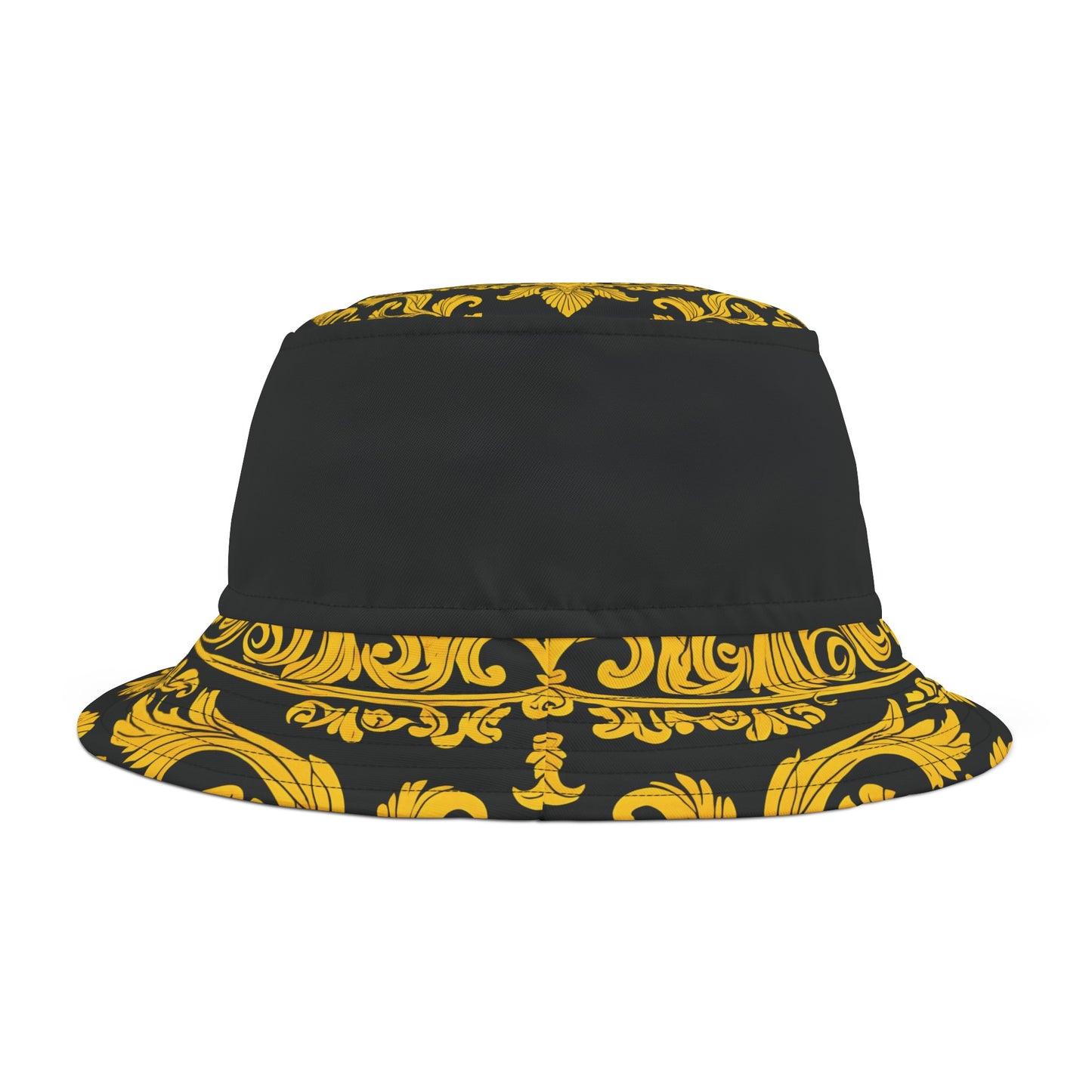 Burning Guitars Necessities Black & Yellow Vintage Bucket Hat
