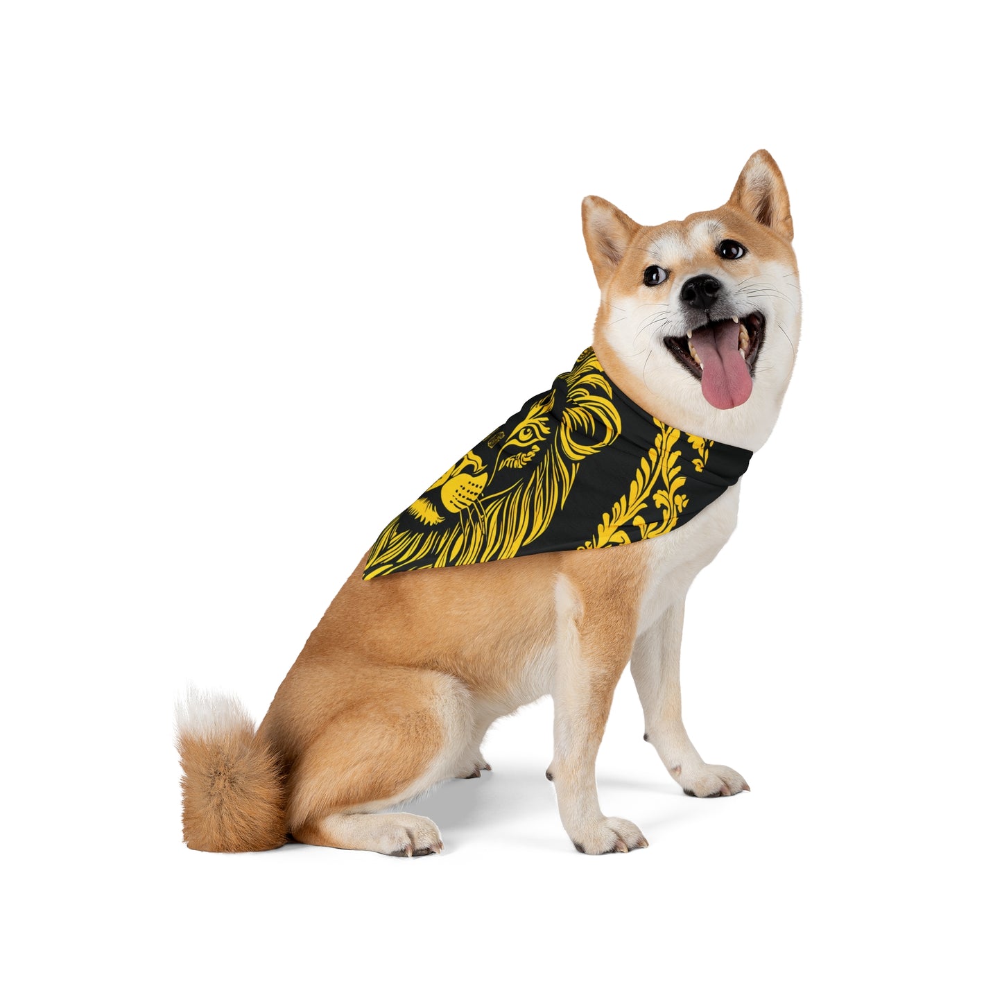 BG Necessities Lion Head Pet Bandana by Burning Guitars