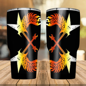 30Oz Curved Tumbler by Burning Guitars 