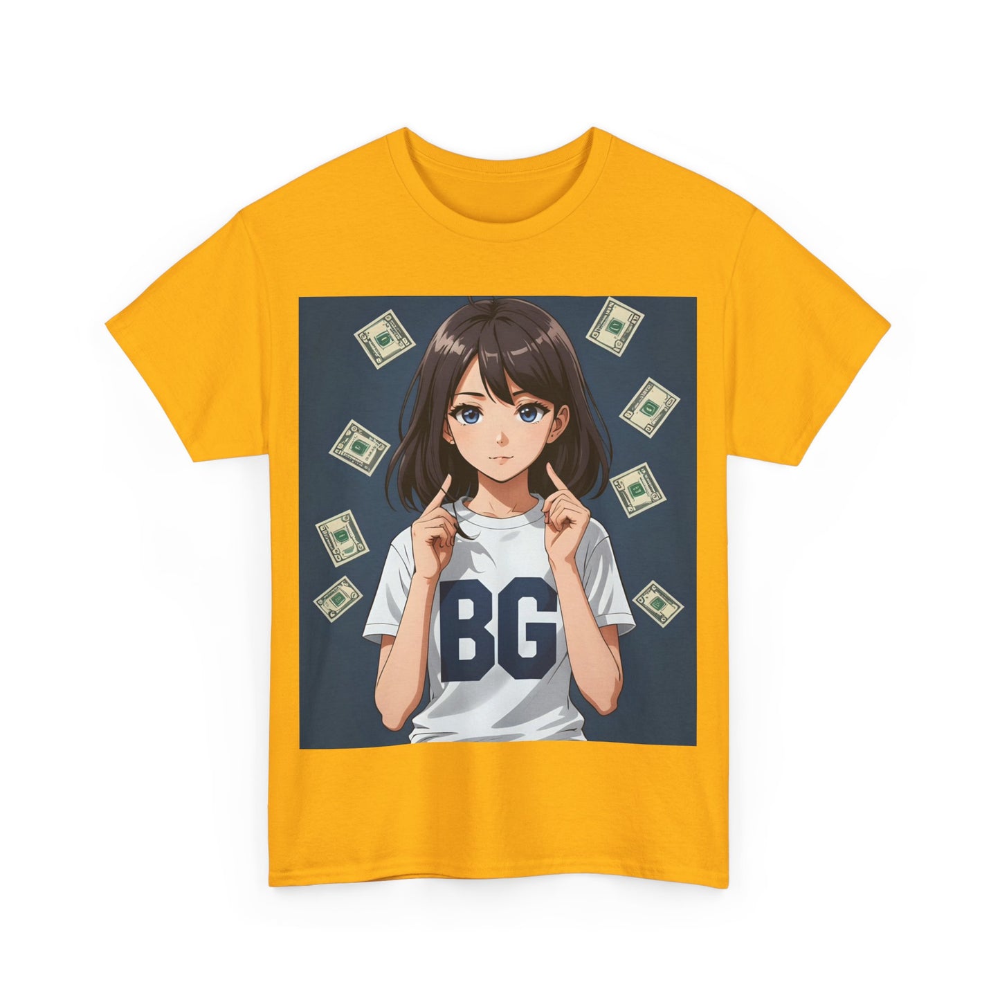 BG Anime Girl Unisex Heavy Cotton Tee