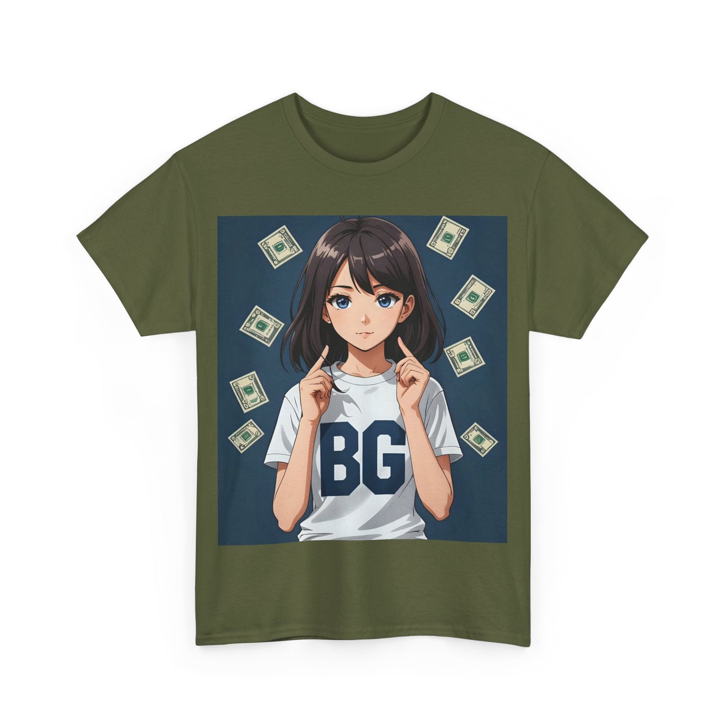 BG Anime Girl Unisex Heavy Cotton Tee