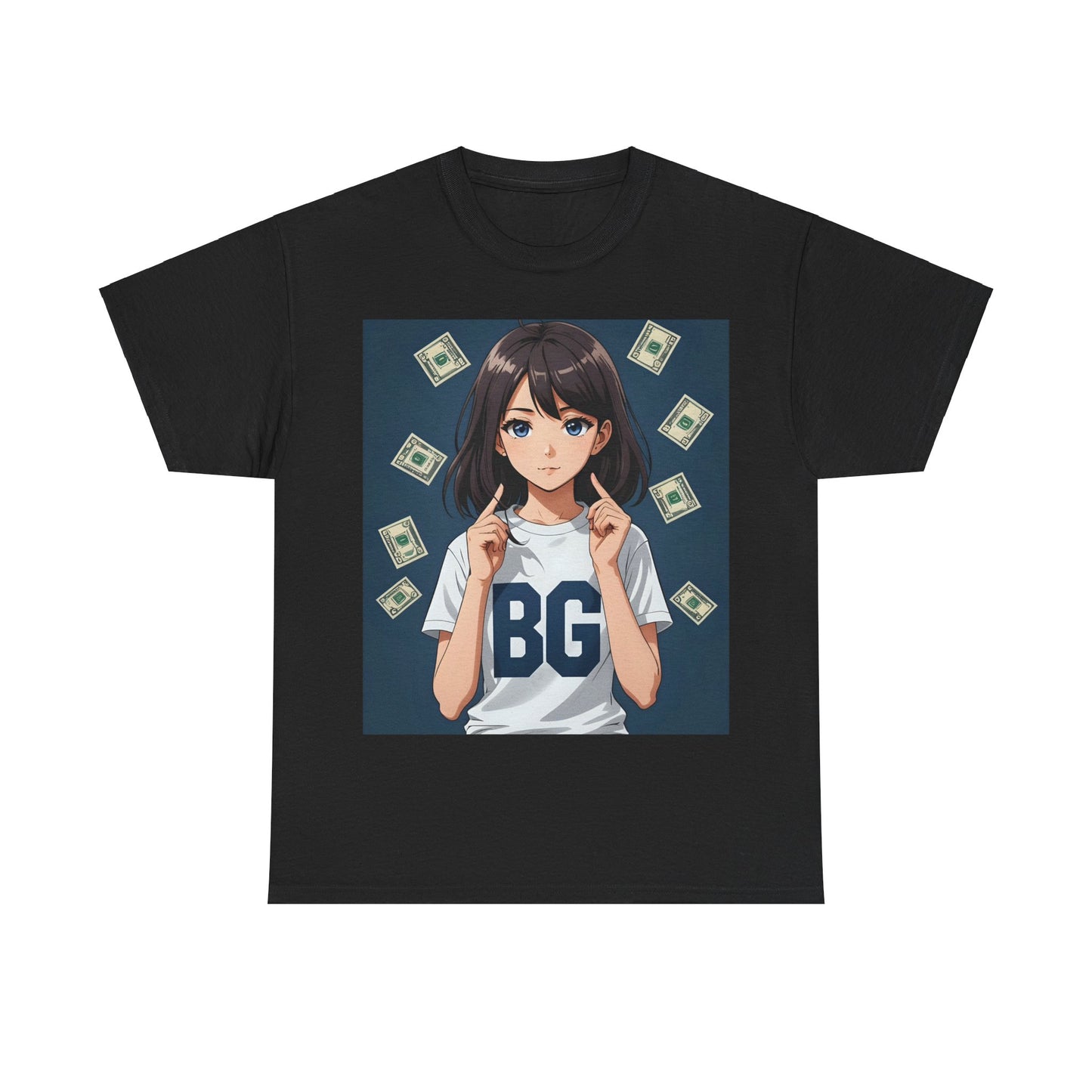 BG Anime Girl Unisex Heavy Cotton Tee