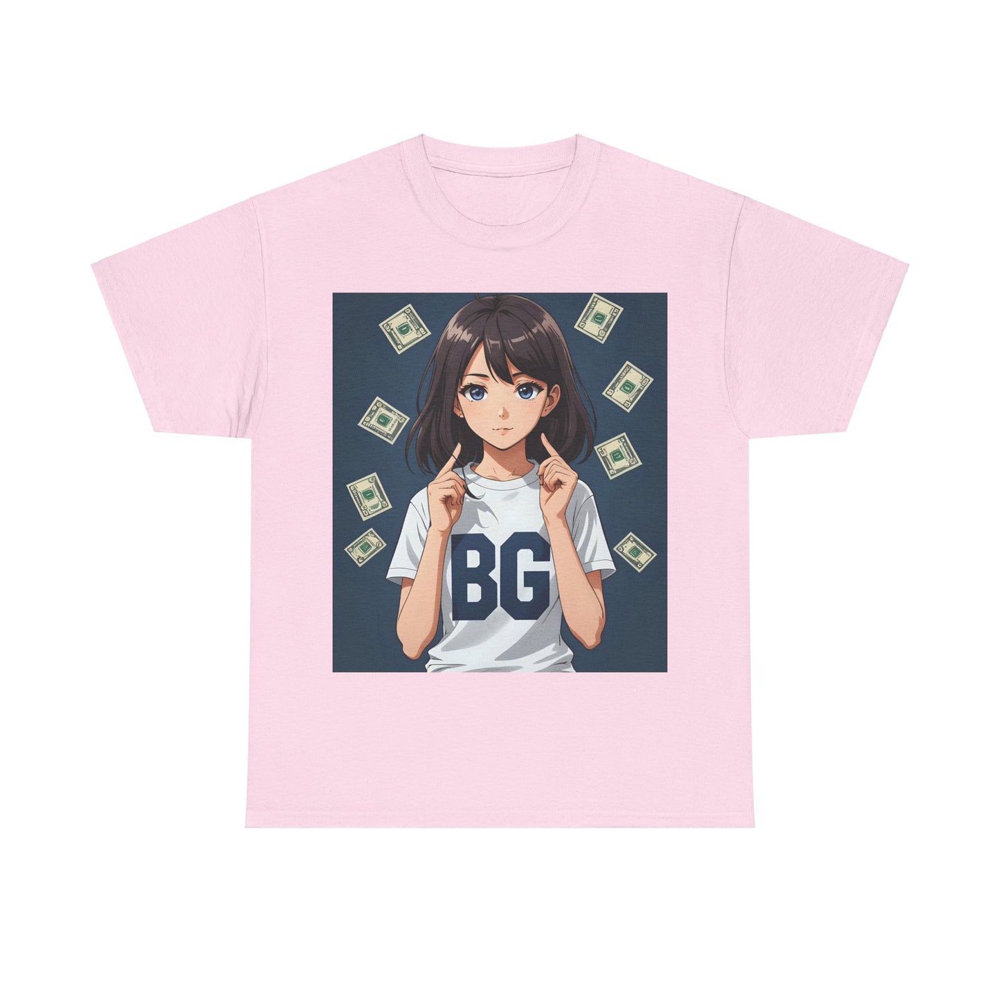 BG Anime Girl Unisex Heavy Cotton Tee