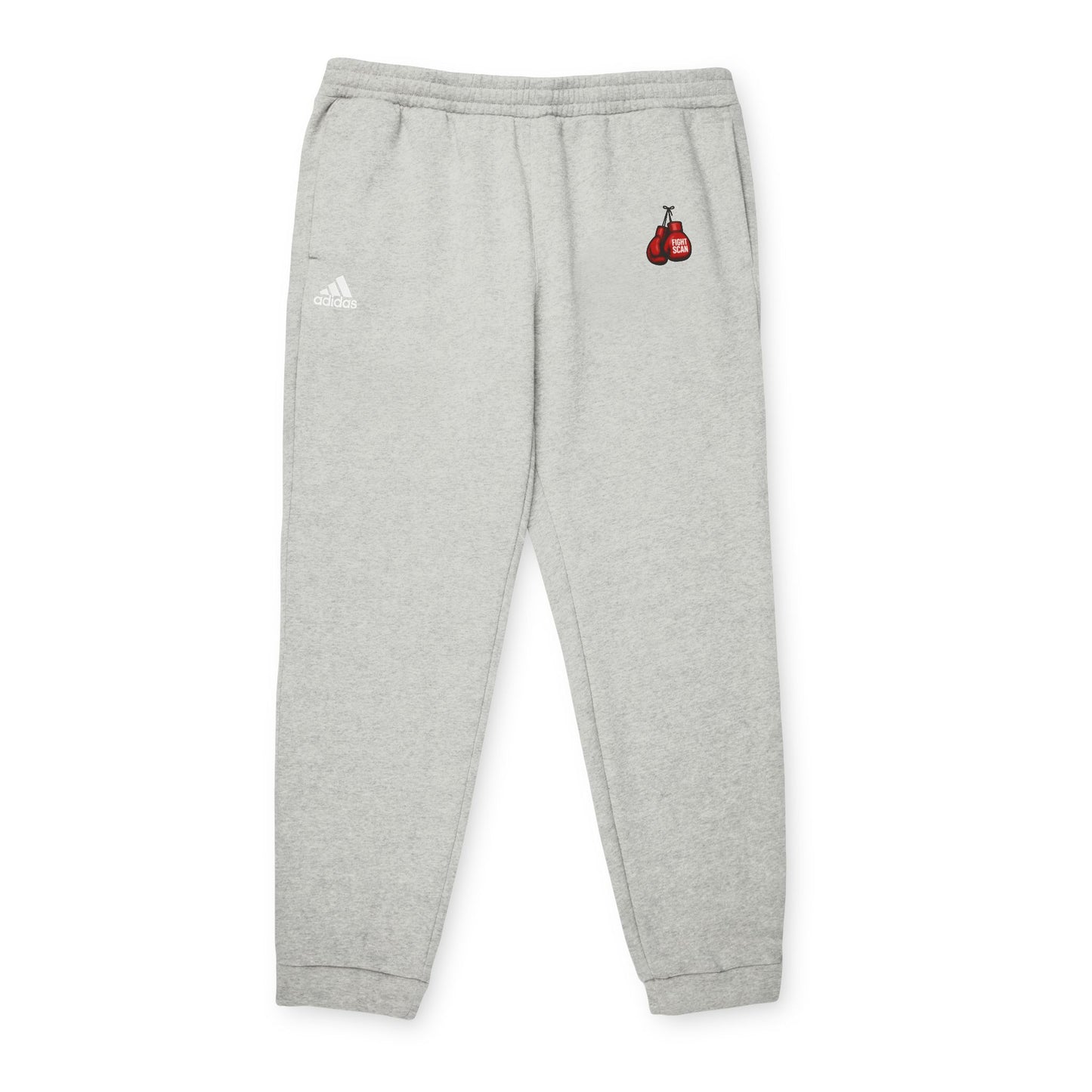 Official Adidas Fight Scan Ai Unisex Fleece Joggers Designed by Smiley Jonez-Burning Guitars