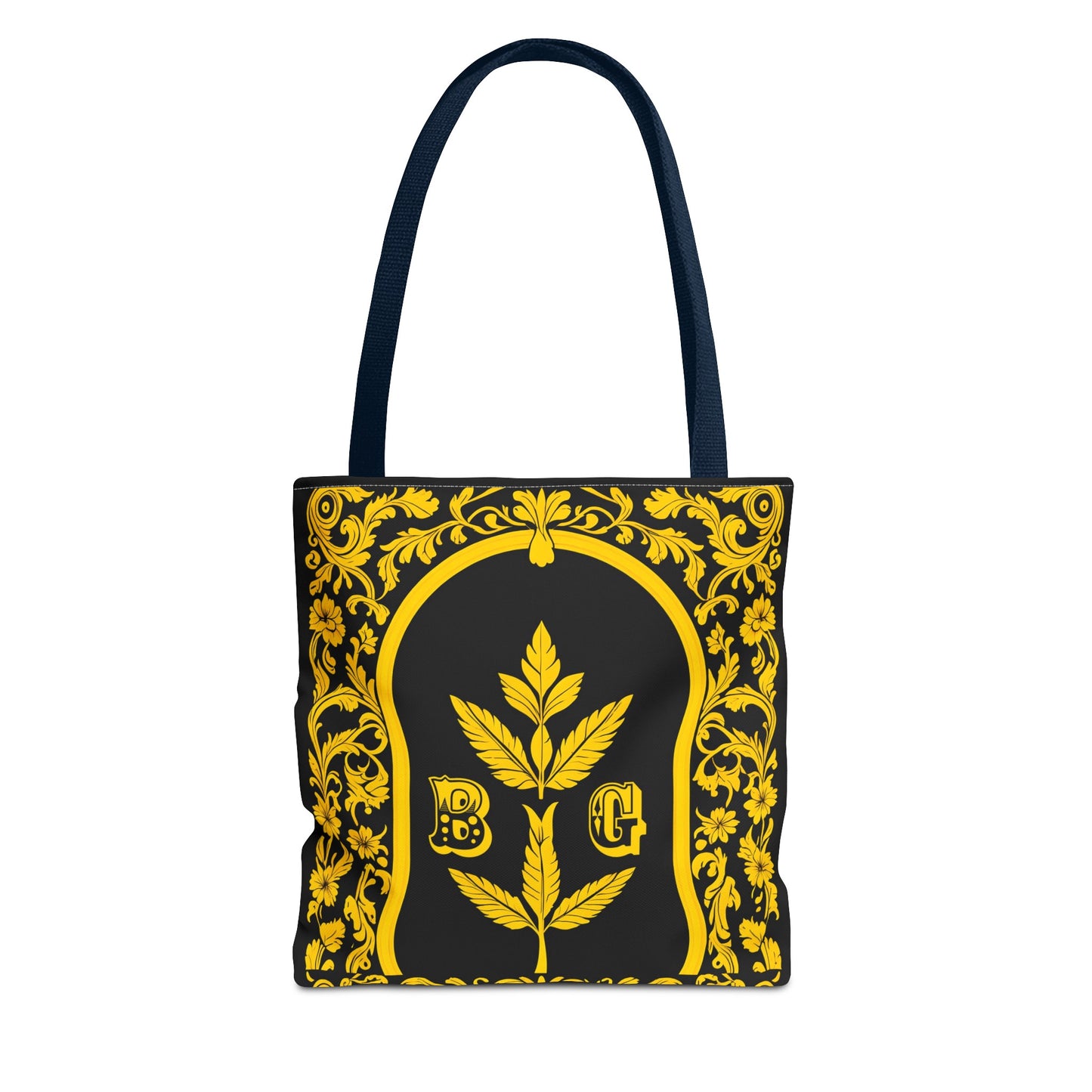 Burning Guitars Necessities Black & Yellow Vintage Tote Bag