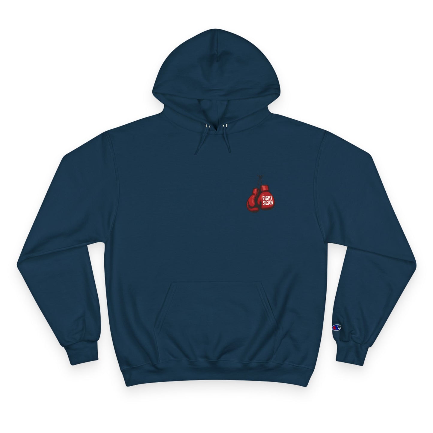 Fight Scan Ai Champion Hoodie - Freeway Ricky Ross Fight Scan Collaboration Collection by Smiley Jonez from Burning Guitars