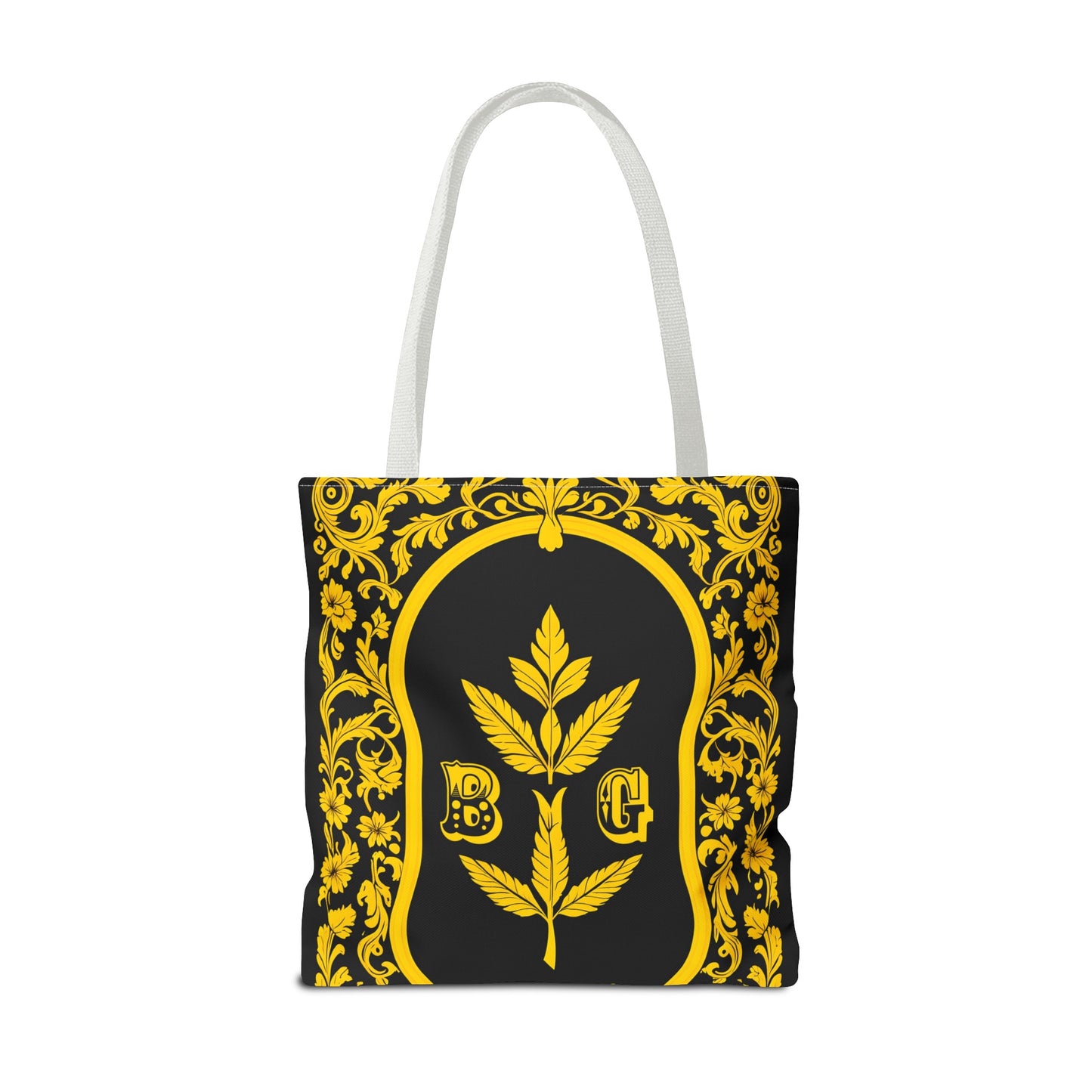 Burning Guitars Necessities Black & Yellow Vintage Tote Bag