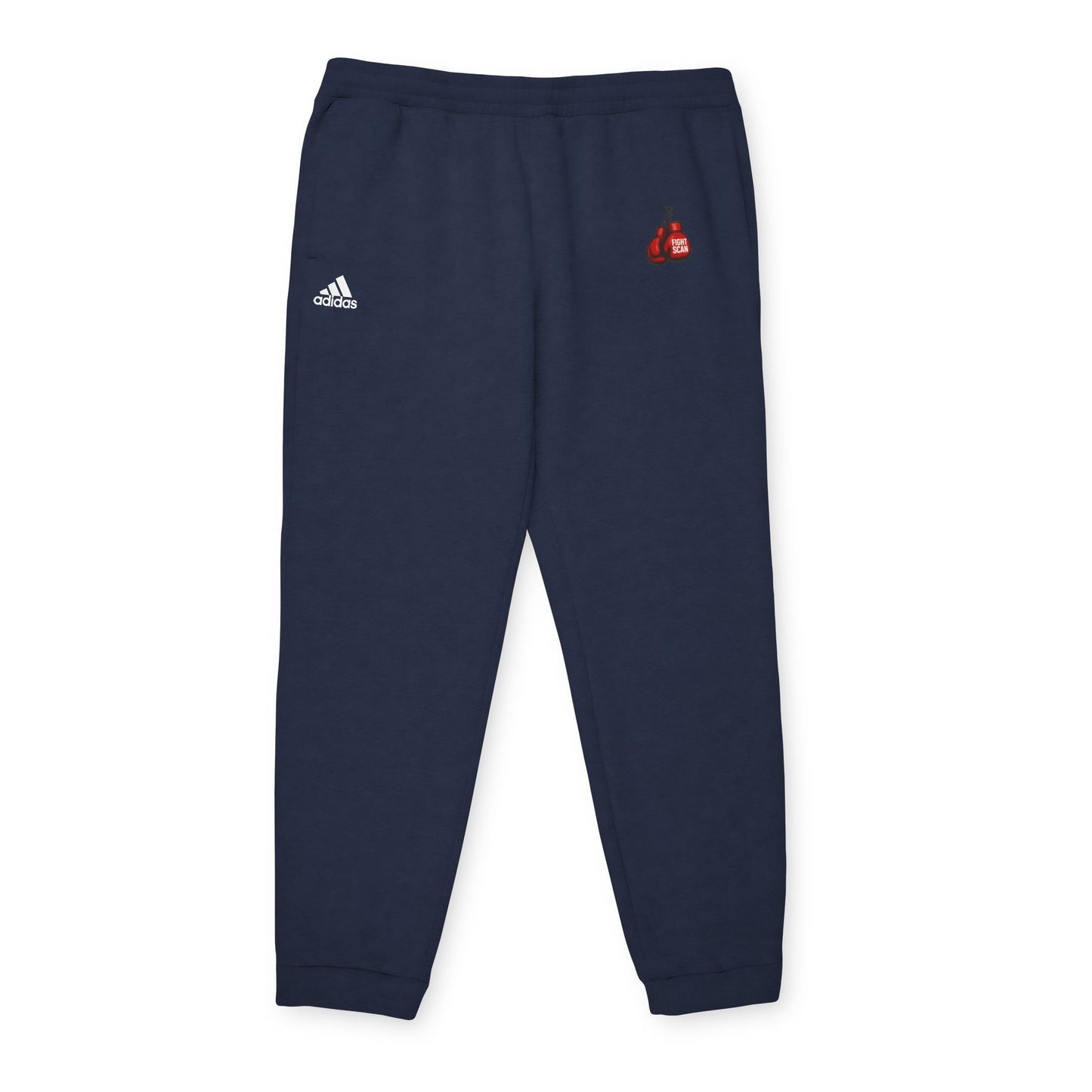 Official Adidas Fight Scan Ai Unisex Fleece Joggers Designed by Smiley Jonez-Burning Guitars