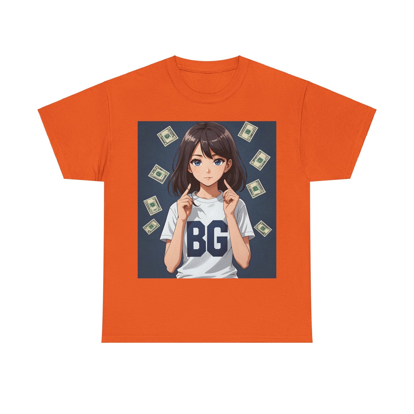 BG Anime Girl Unisex Heavy Cotton Tee