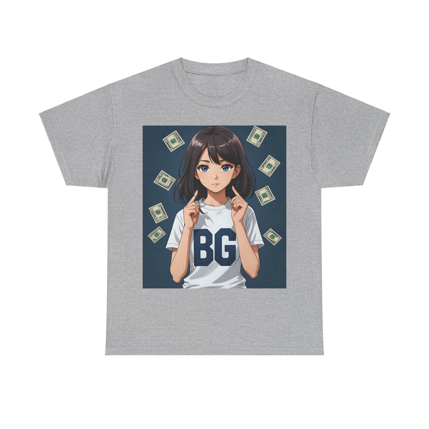 BG Anime Girl Unisex Heavy Cotton Tee