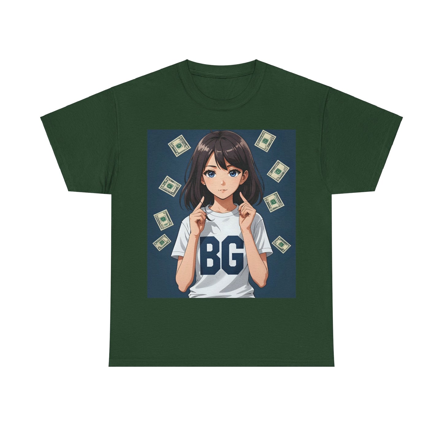 BG Anime Girl Unisex Heavy Cotton Tee