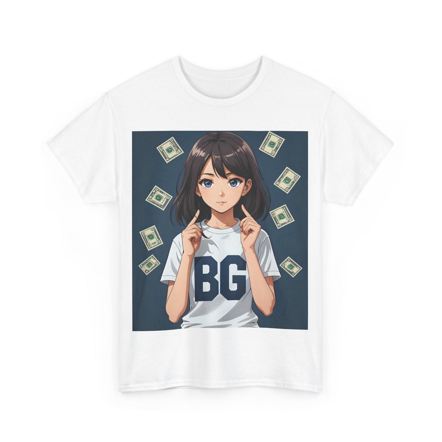 BG Anime Girl Unisex Heavy Cotton Tee