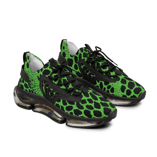 Psychedelic Comfort: BG Psilocybin 3s-Neon Green & Black Men's Sneakers