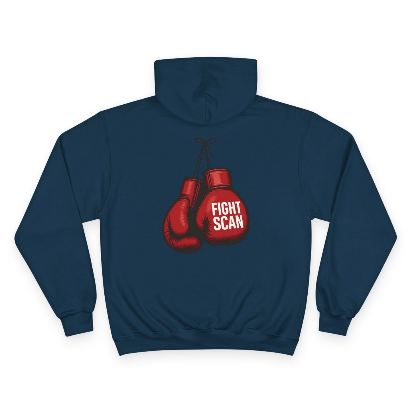 Fight Scan Ai Champion Hoodie - Freeway Ricky Ross Fight Scan Collaboration Collection by Smiley Jonez from Burning Guitars