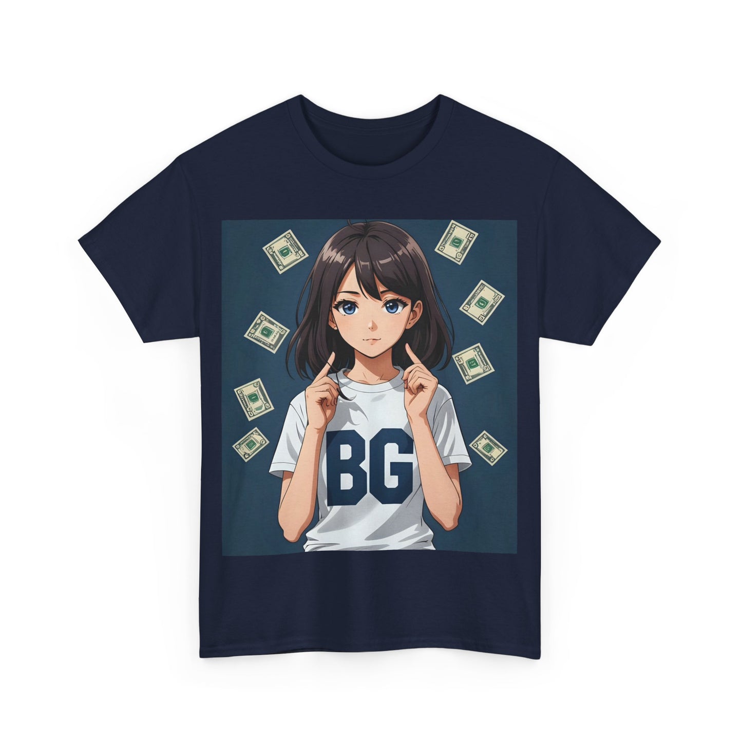 BG Anime Girl Unisex Heavy Cotton Tee