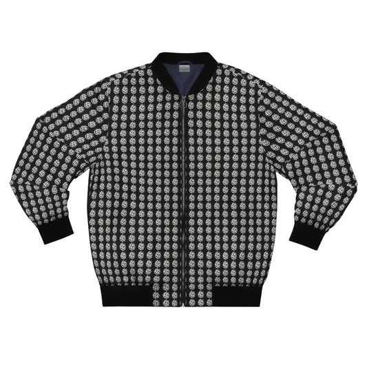 Luxary Group LG Monogram White & Black Men's Bomber Jacket (AOP)