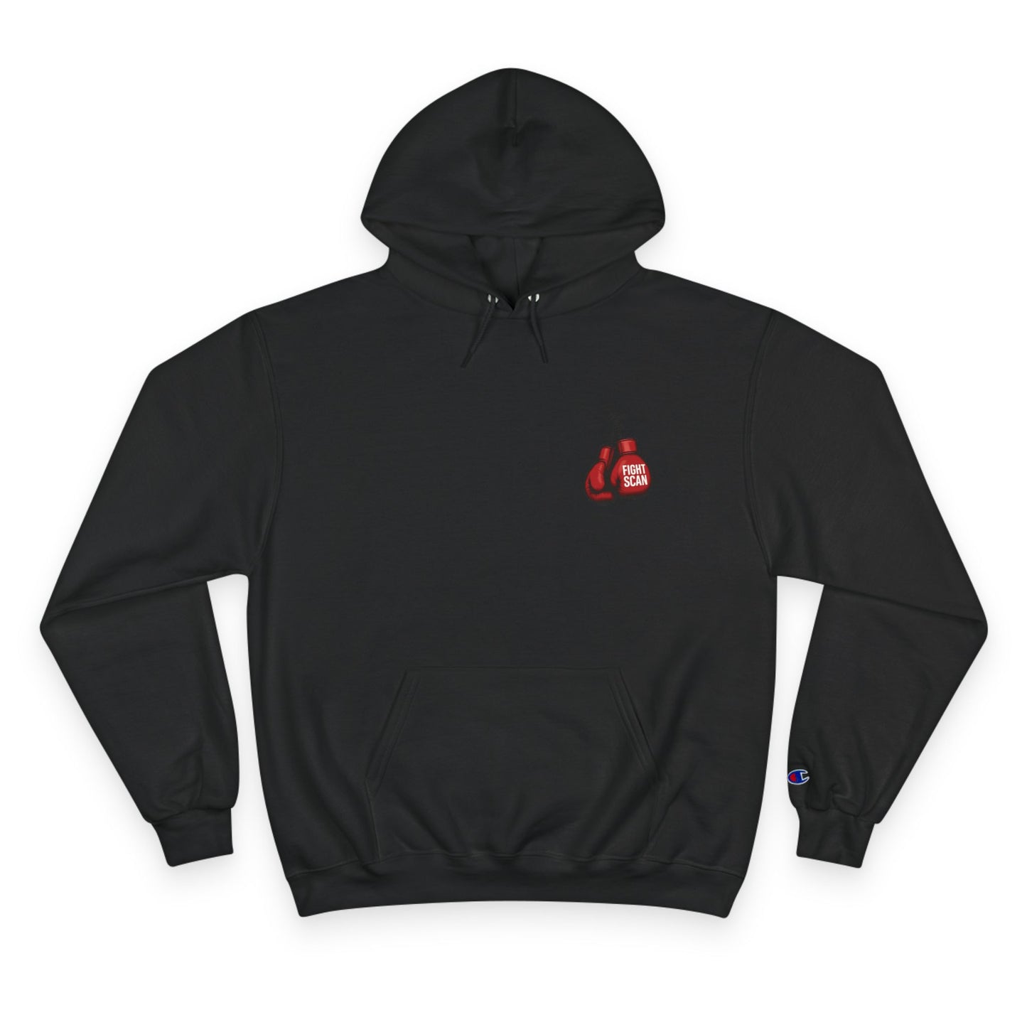 Fight Scan Ai Champion Hoodie - Freeway Ricky Ross Fight Scan Collaboration Collection by Smiley Jonez from Burning Guitars