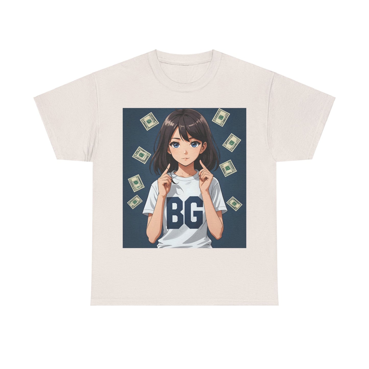 BG Anime Girl Unisex Heavy Cotton Tee