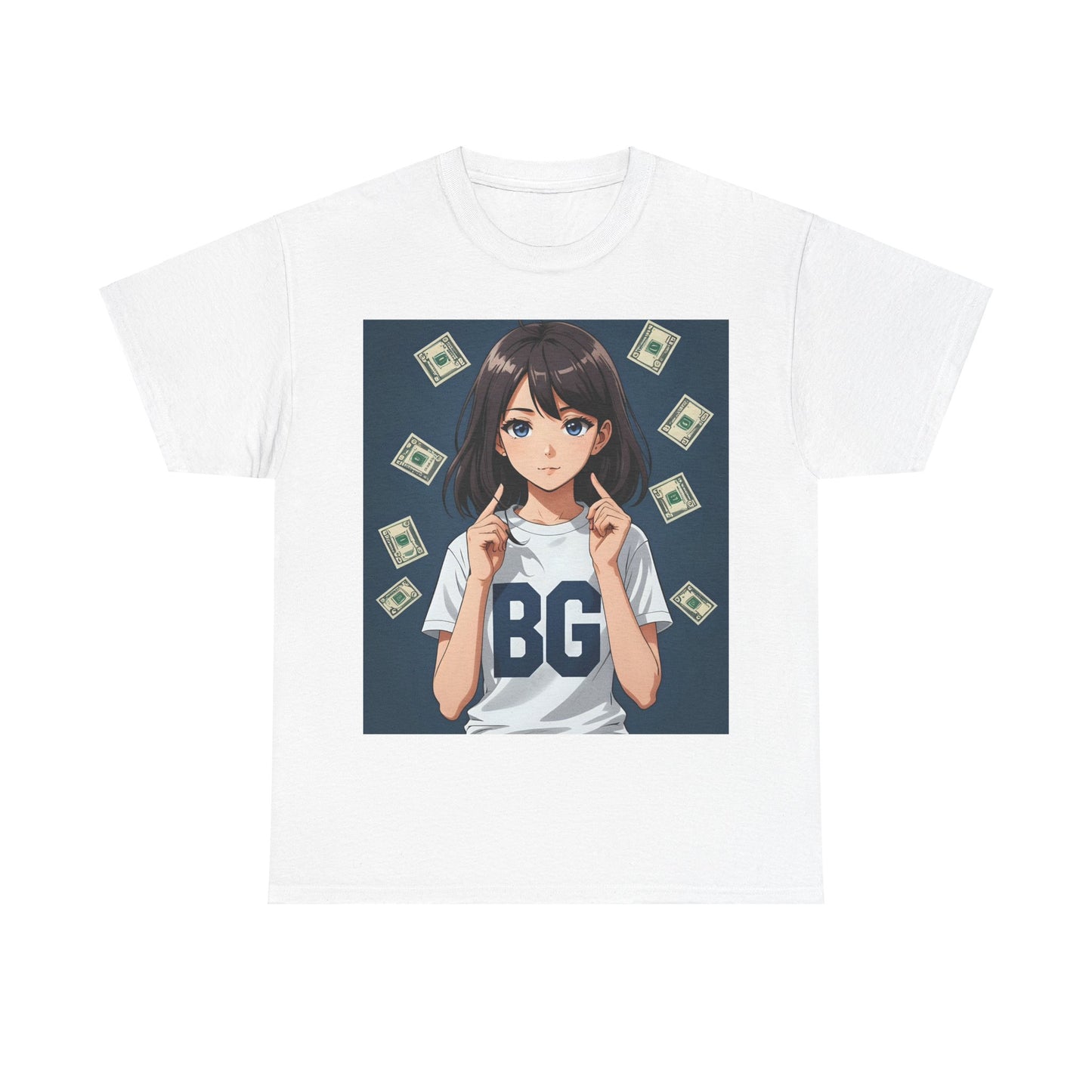 BG Anime Girl Unisex Heavy Cotton Tee