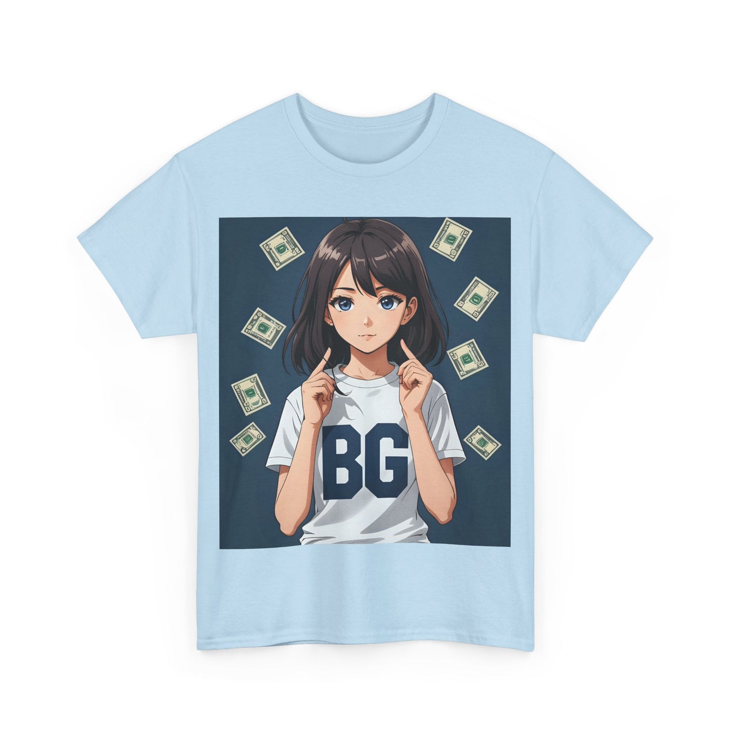 BG Anime Girl Unisex Heavy Cotton Tee