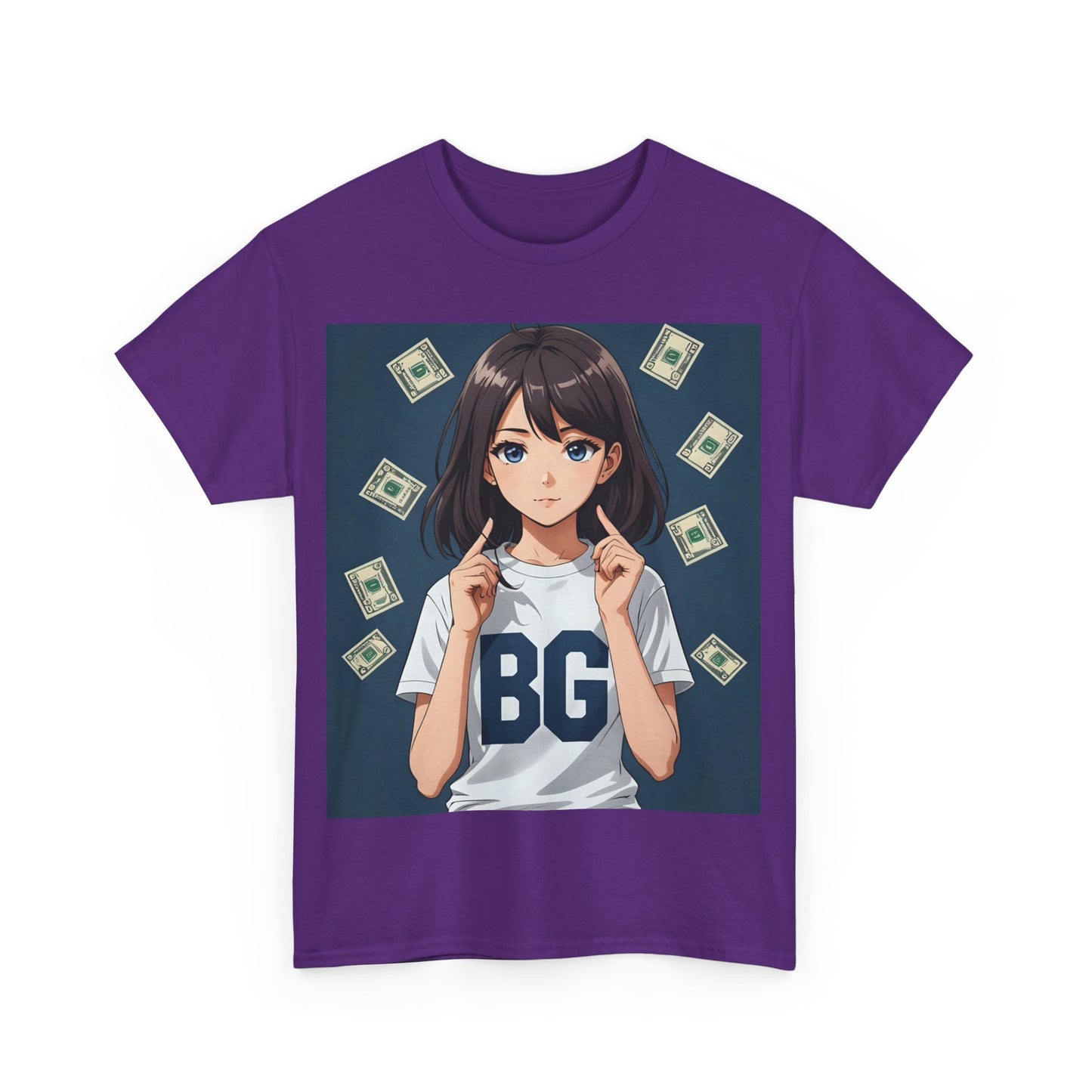 BG Anime Girl Unisex Heavy Cotton Tee