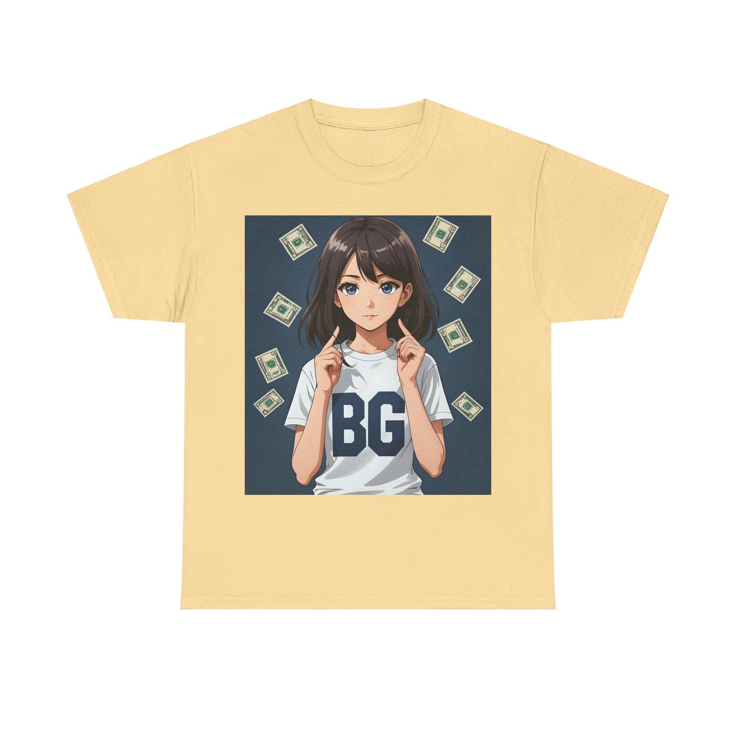 BG Anime Girl Unisex Heavy Cotton Tee