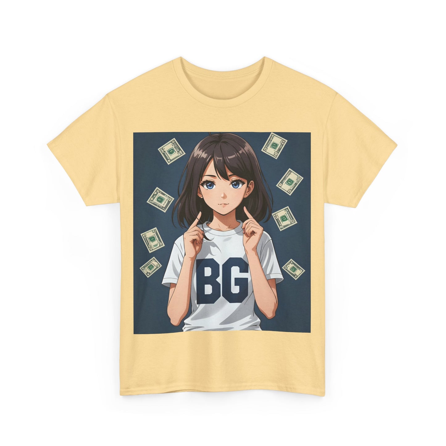 BG Anime Girl Unisex Heavy Cotton Tee