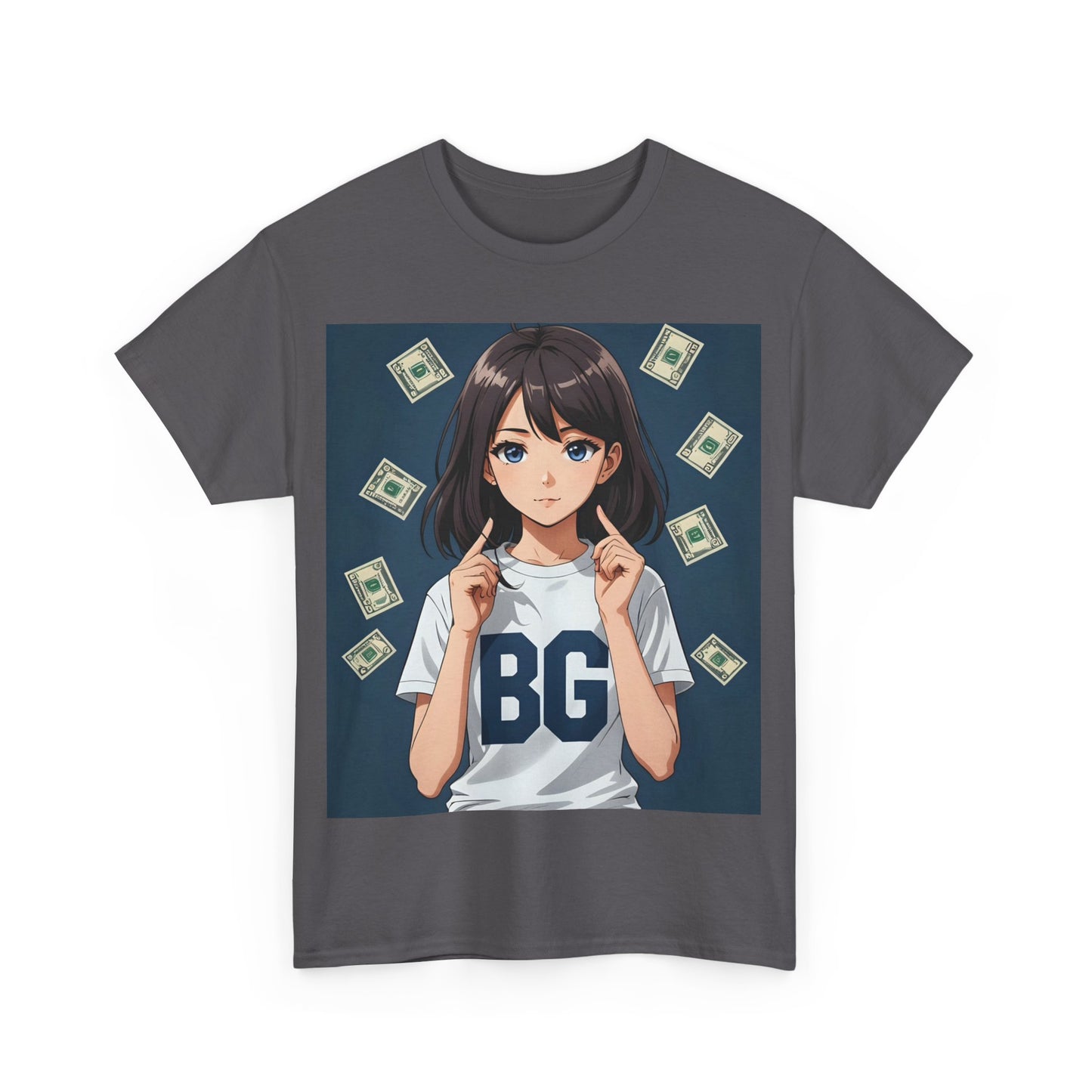 BG Anime Girl Unisex Heavy Cotton Tee