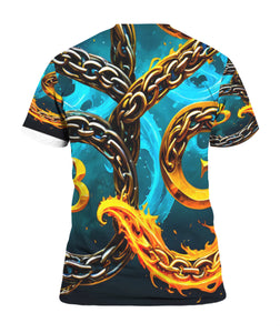 BG Swirl Unisex T-Shirt by Burning Guitars