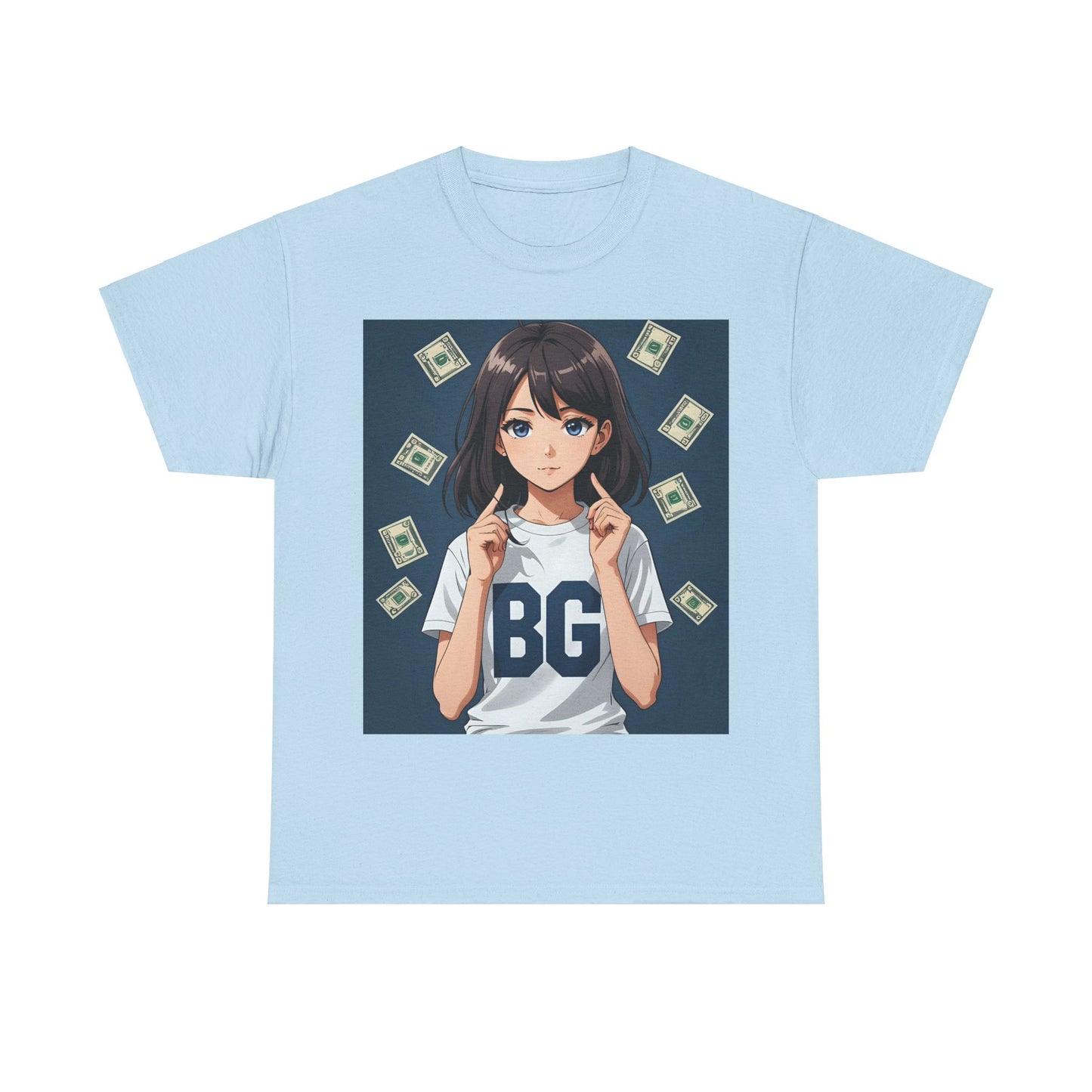 BG Anime Girl Unisex Heavy Cotton Tee