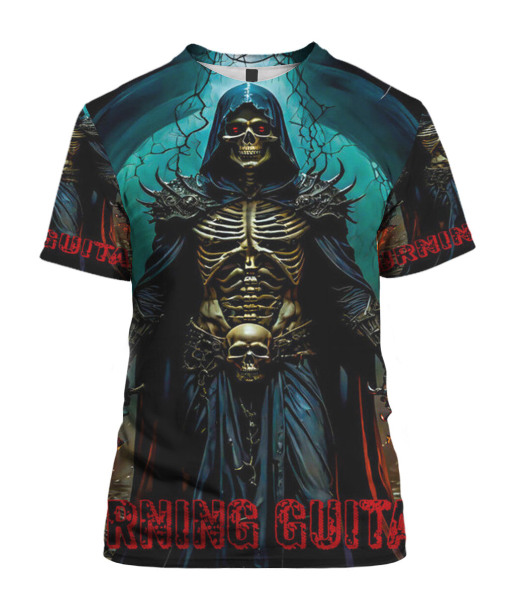 Skull Darth Vader Unisex T-Shirt by Burning Guitars