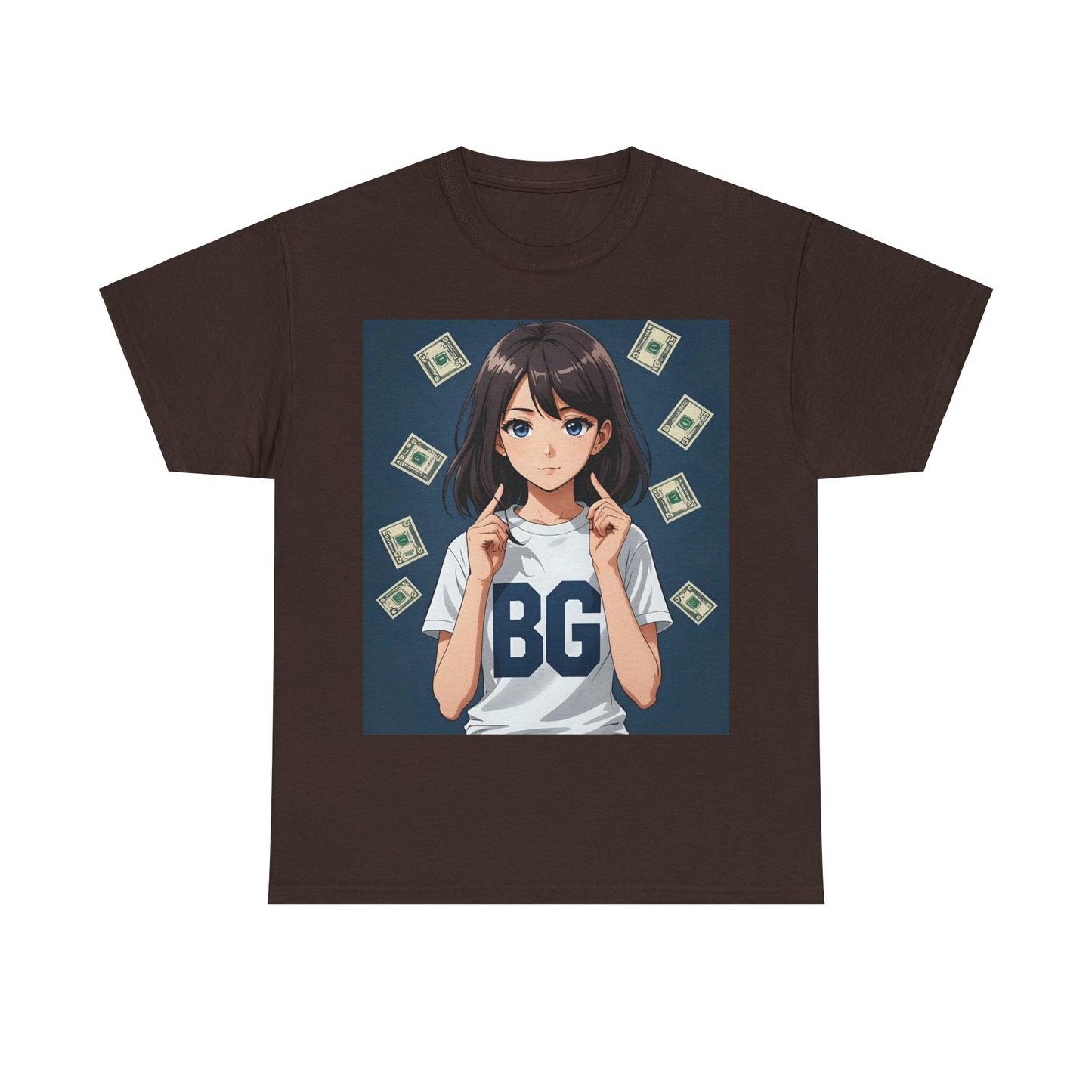 BG Anime Girl Unisex Heavy Cotton Tee