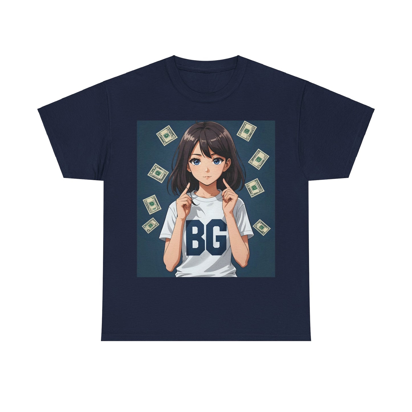 BG Anime Girl Unisex Heavy Cotton Tee