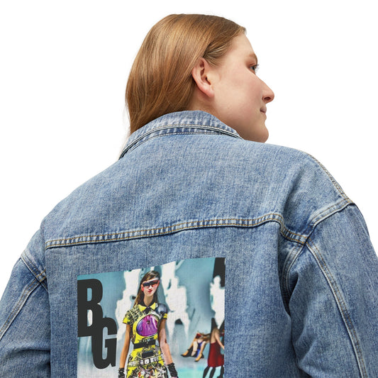 BG Fashion Week Runway Women's Denim Jacket by Burning Guitars