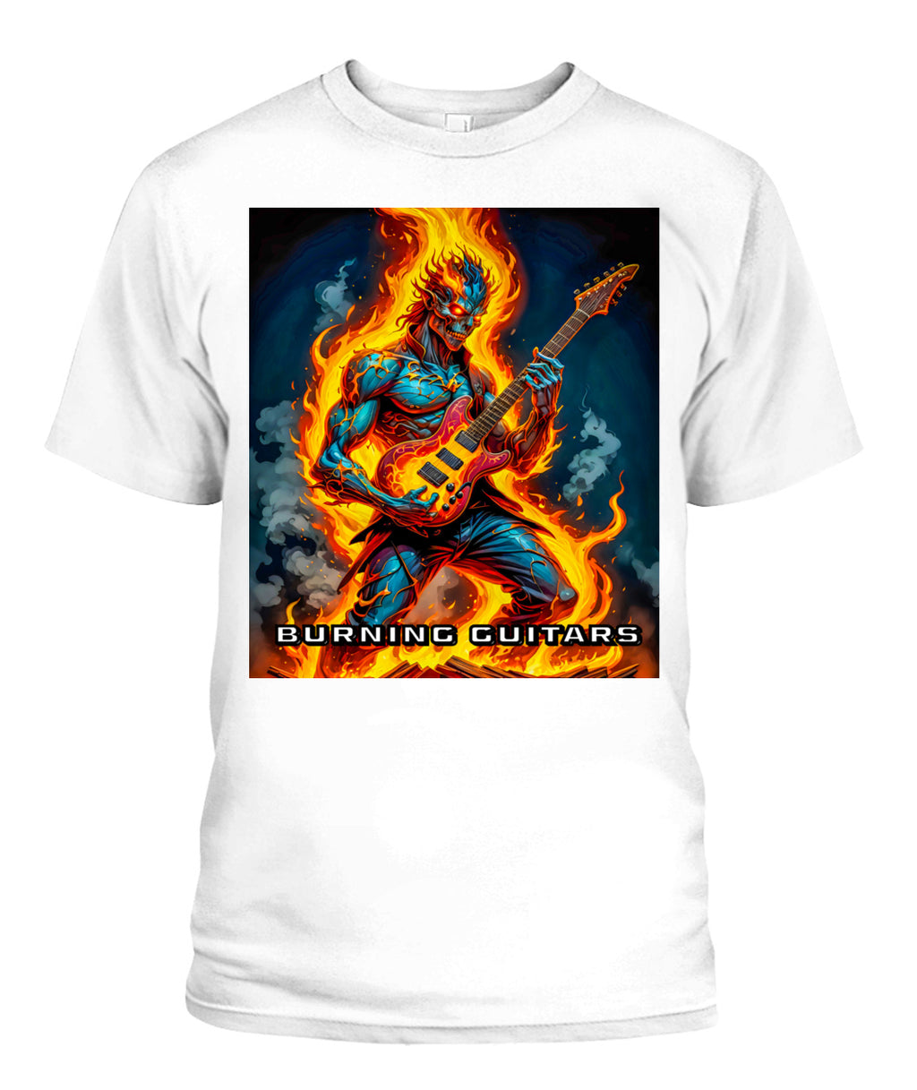 Black Demon Unisex T-Shirt by Burning Guitars