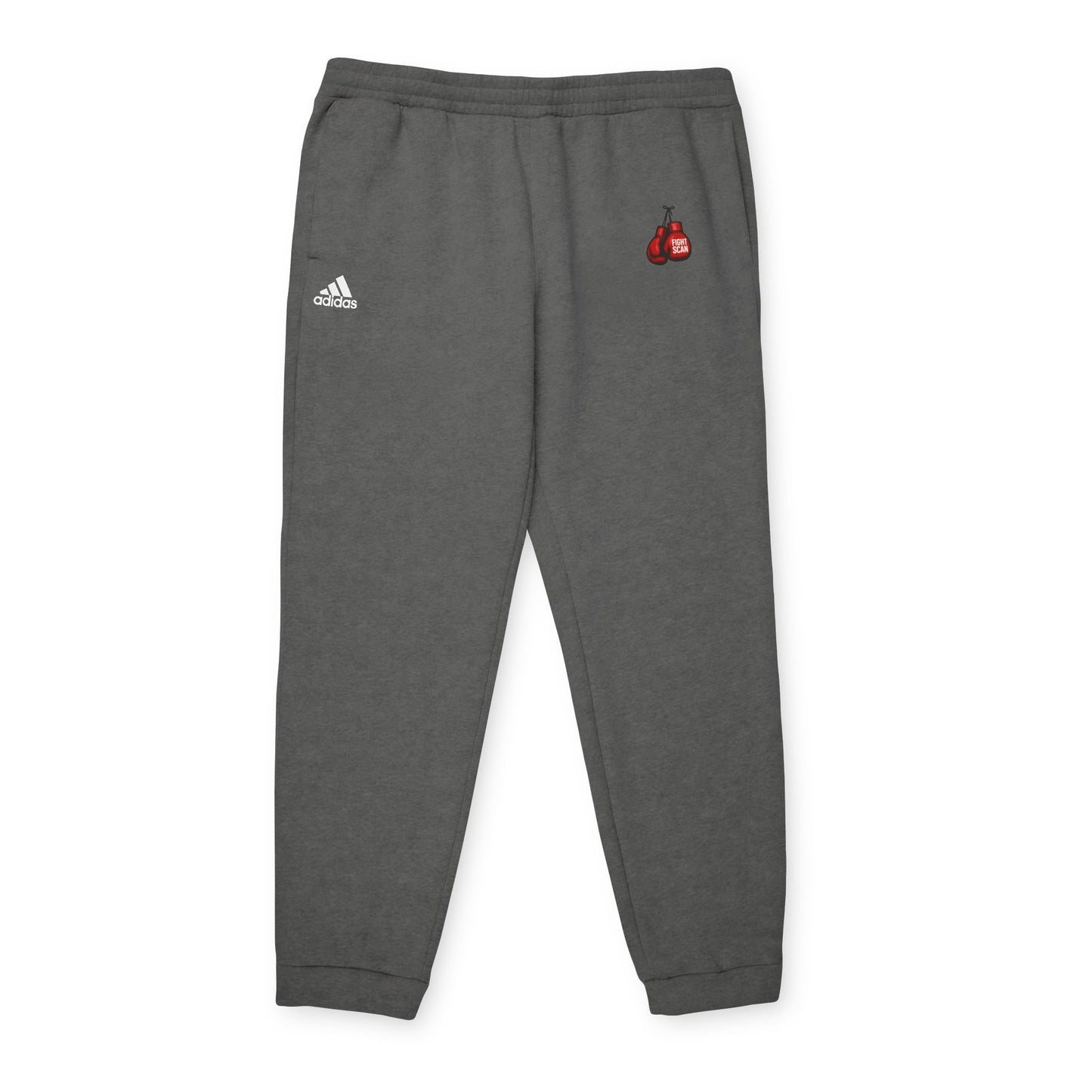 Official Adidas Fight Scan Ai Unisex Fleece Joggers Designed by Smiley Jonez-Burning Guitars