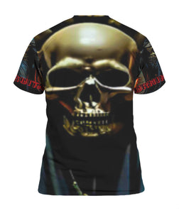 Skull Darth Vader Unisex T-Shirt by Burning Guitars