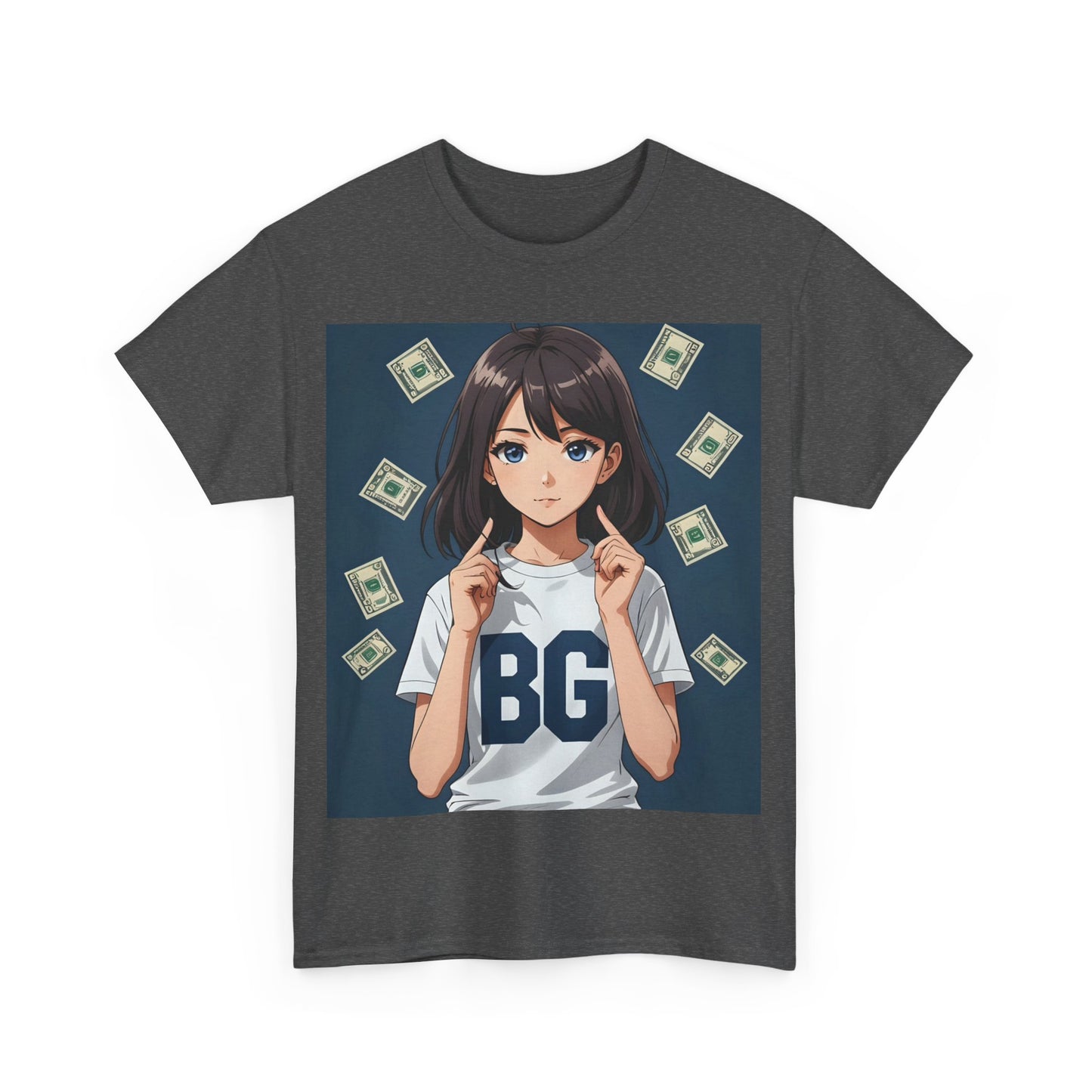 BG Anime Girl Unisex Heavy Cotton Tee