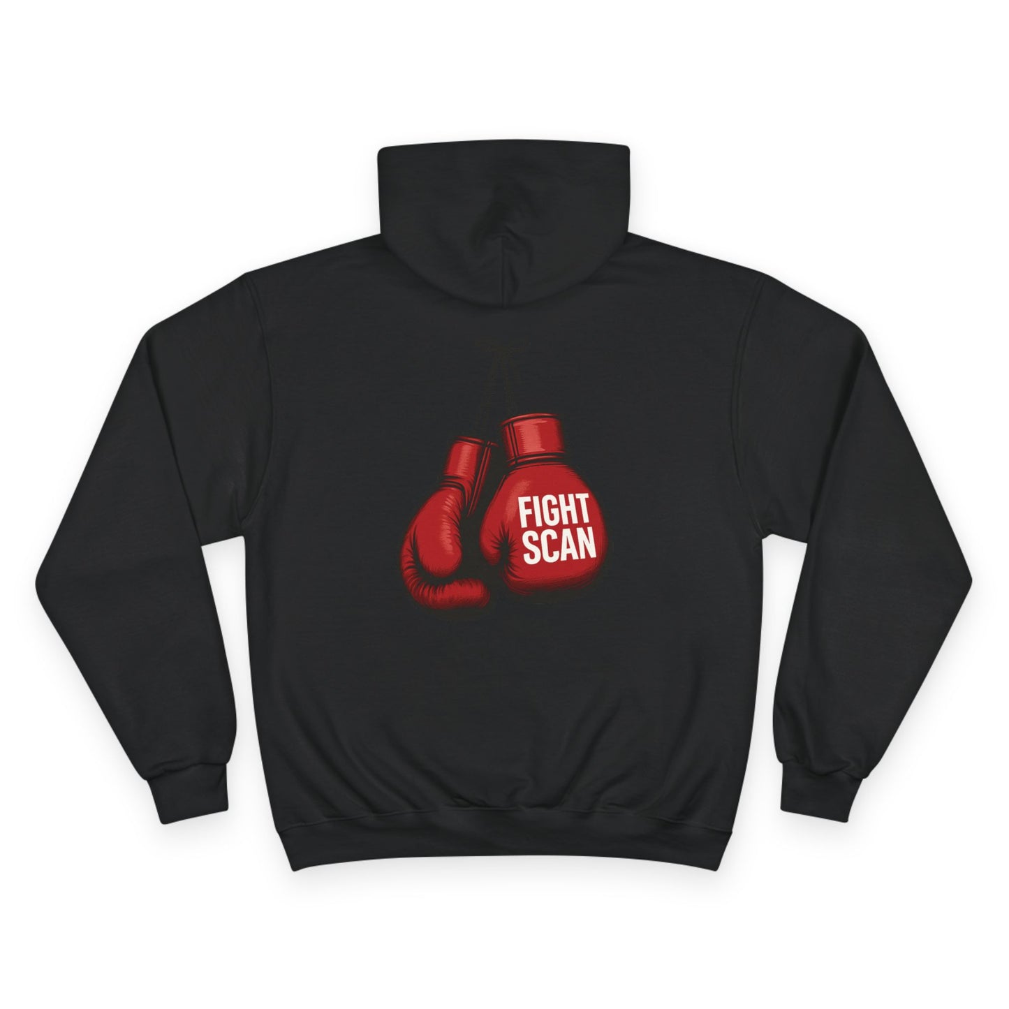Fight Scan Ai Champion Hoodie - Freeway Ricky Ross Fight Scan Collaboration Collection by Smiley Jonez from Burning Guitars