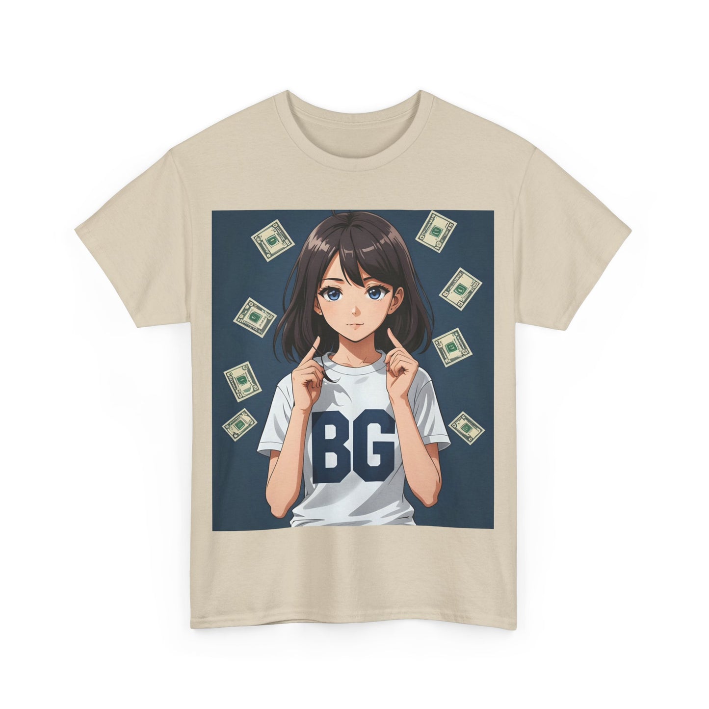 BG Anime Girl Unisex Heavy Cotton Tee