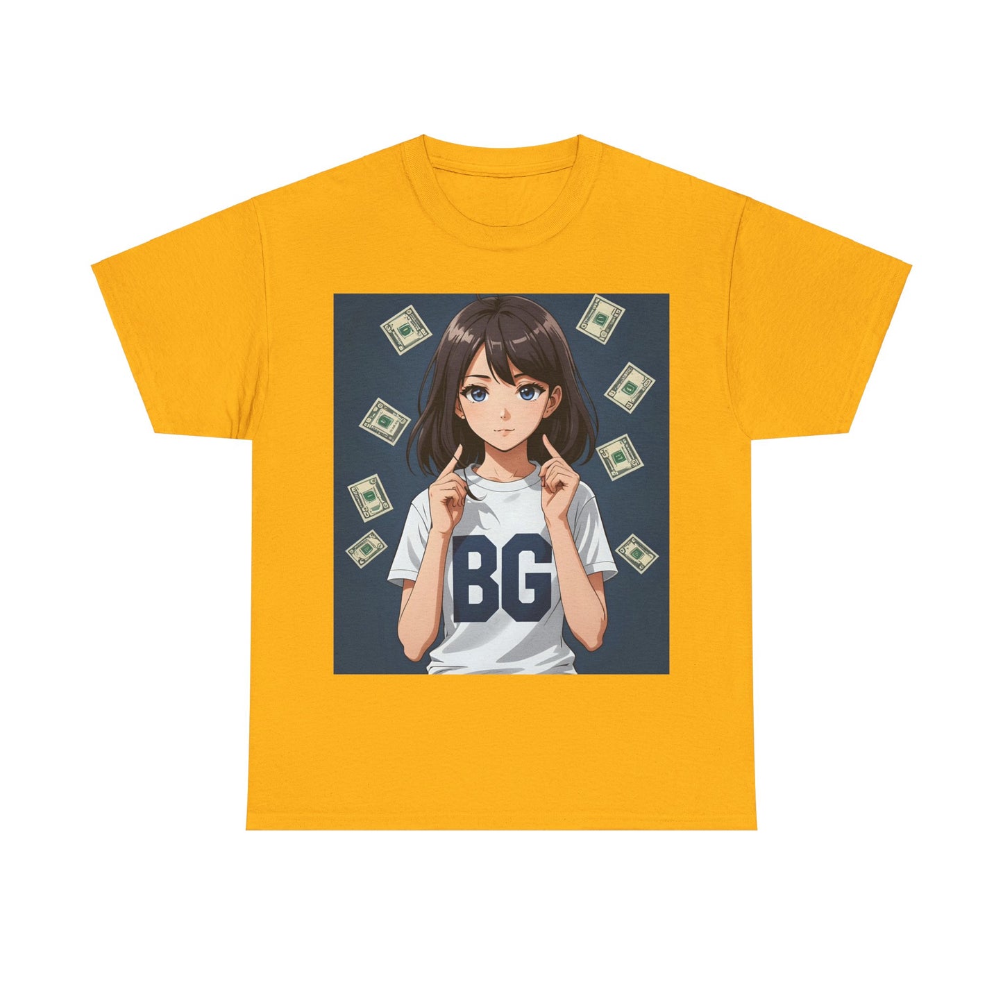 BG Anime Girl Unisex Heavy Cotton Tee