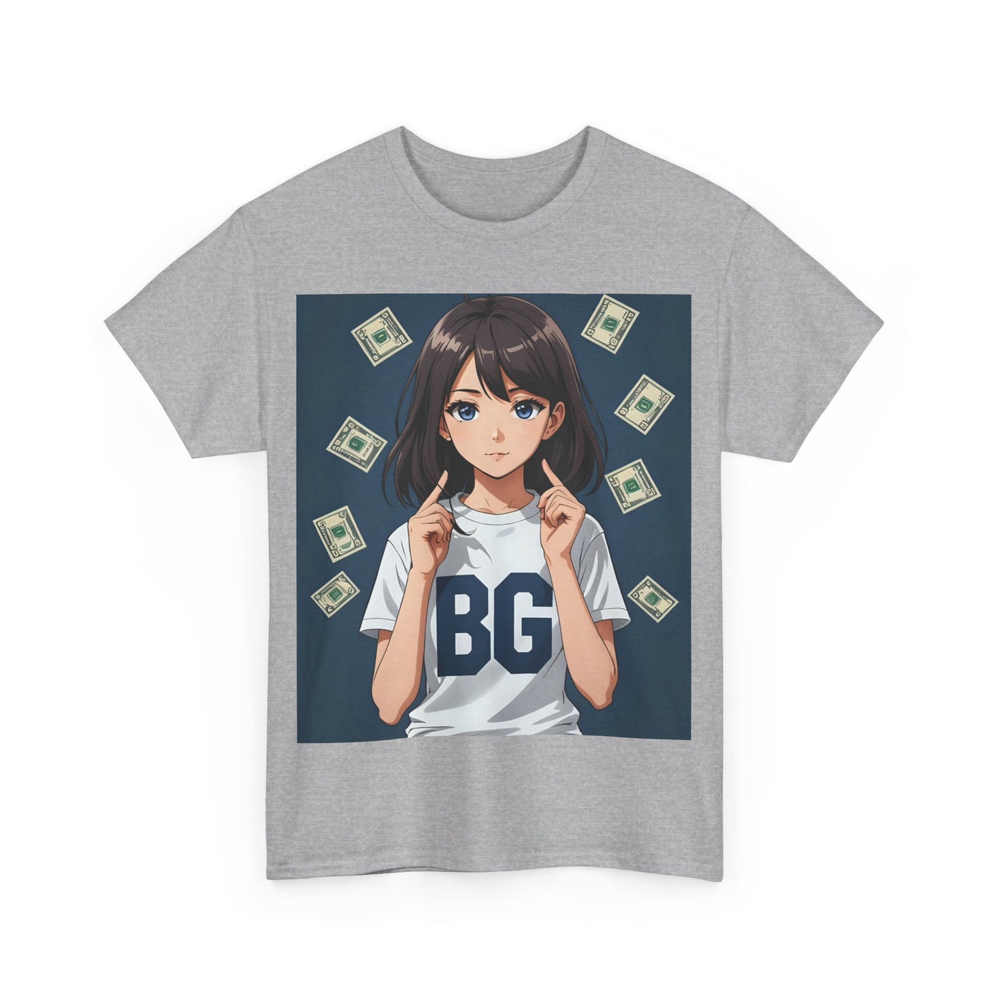 BG Anime Girl Unisex Heavy Cotton Tee