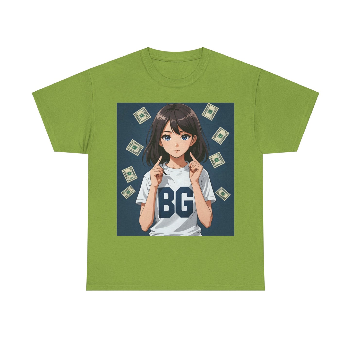 BG Anime Girl Unisex Heavy Cotton Tee