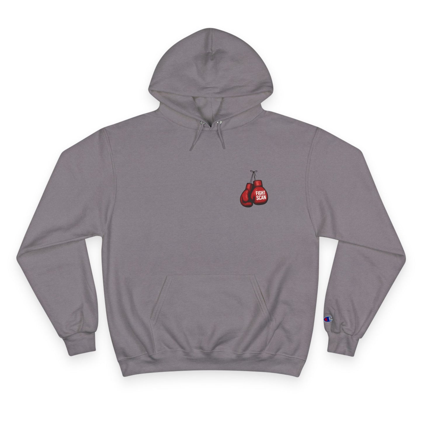 Fight Scan Ai Champion Hoodie - Freeway Ricky Ross Fight Scan Collaboration Collection by Smiley Jonez from Burning Guitars