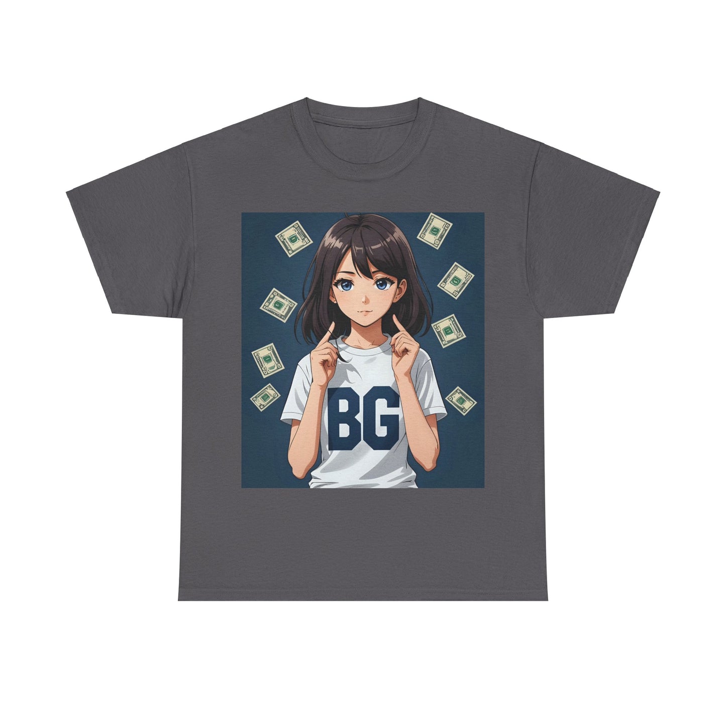 BG Anime Girl Unisex Heavy Cotton Tee